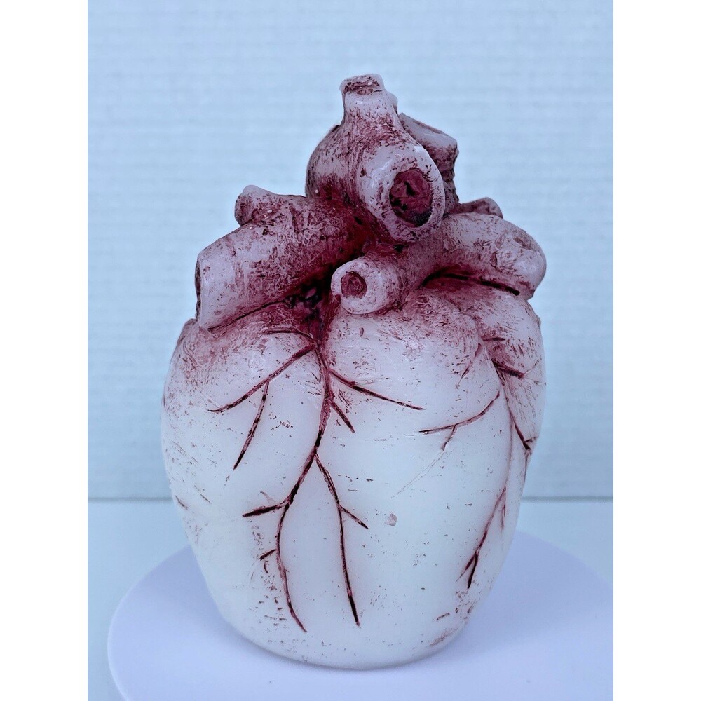 Bleeding Heart Candle Halloween Spooky Decoration Wax  Realistic